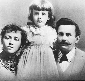 О. Генри с женой и дочерью