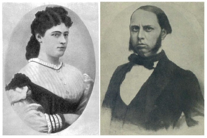 Михаил Салтыков-Щедрин с женой Елизаветой